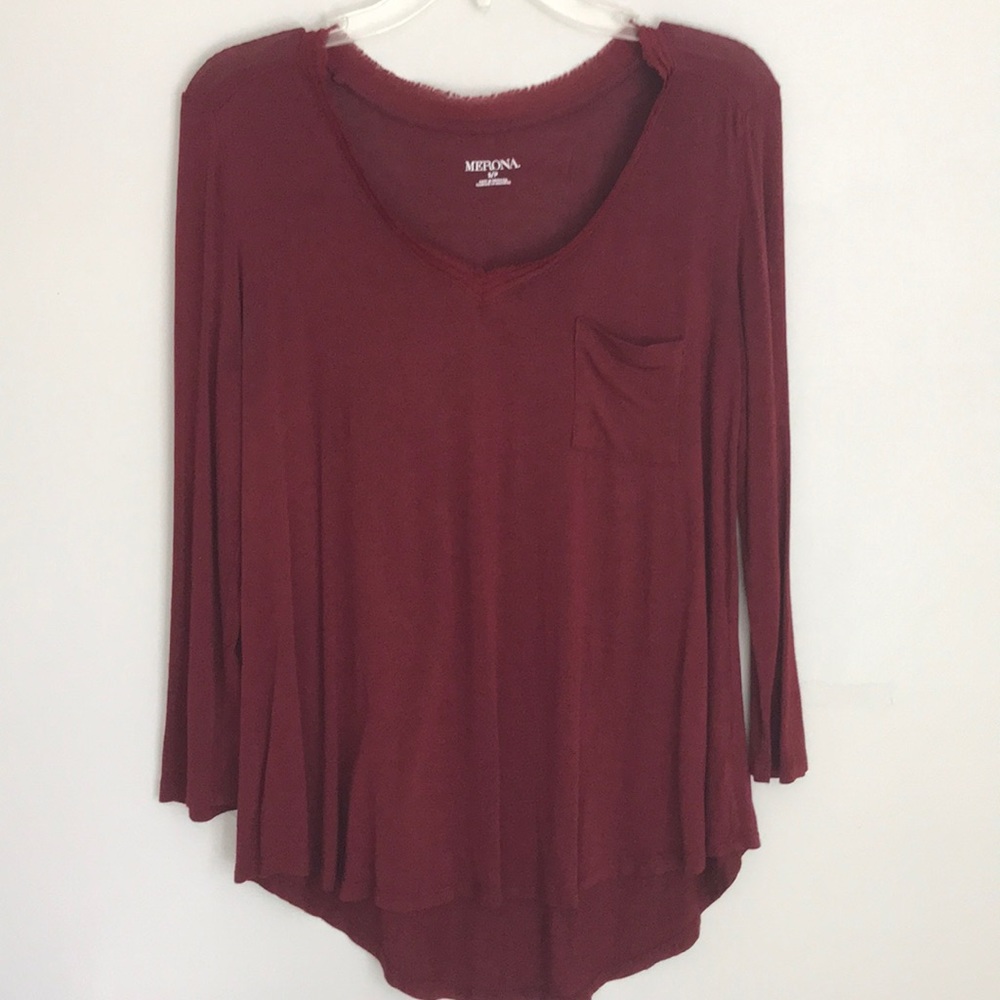 Maroon blouse